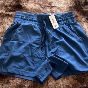NWT SPANX Blue Elastic Waist Shorts